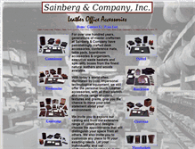Tablet Screenshot of leatherofficeaccessories.com